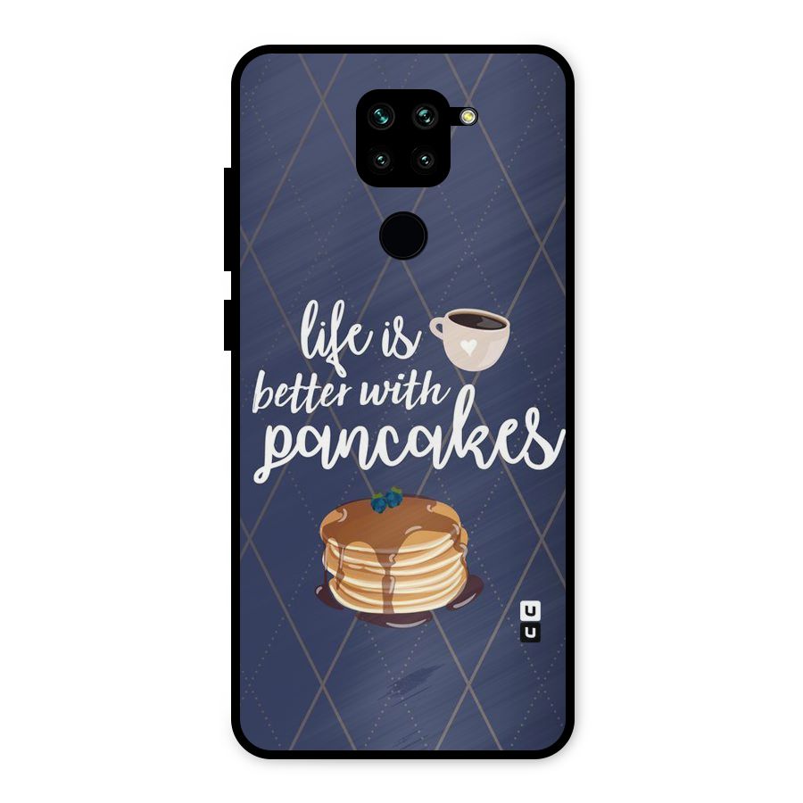 Pancake Life Metal Back Case for Redmi Note 9