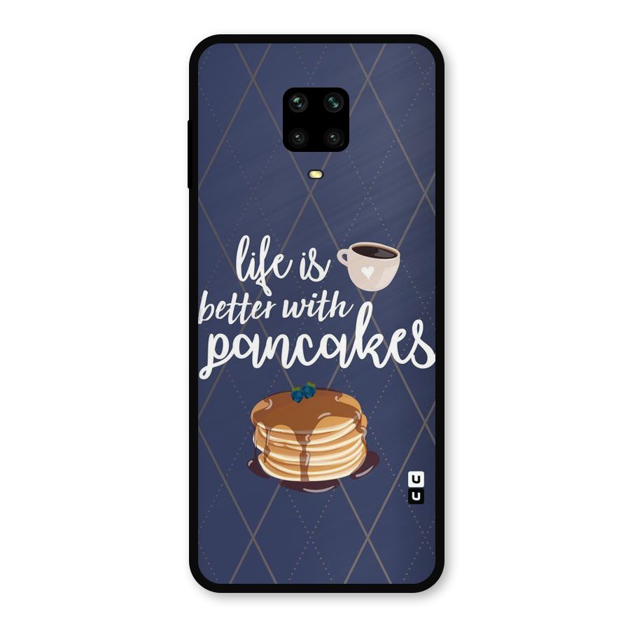 Pancake Life Metal Back Case for Redmi Note 9 Pro