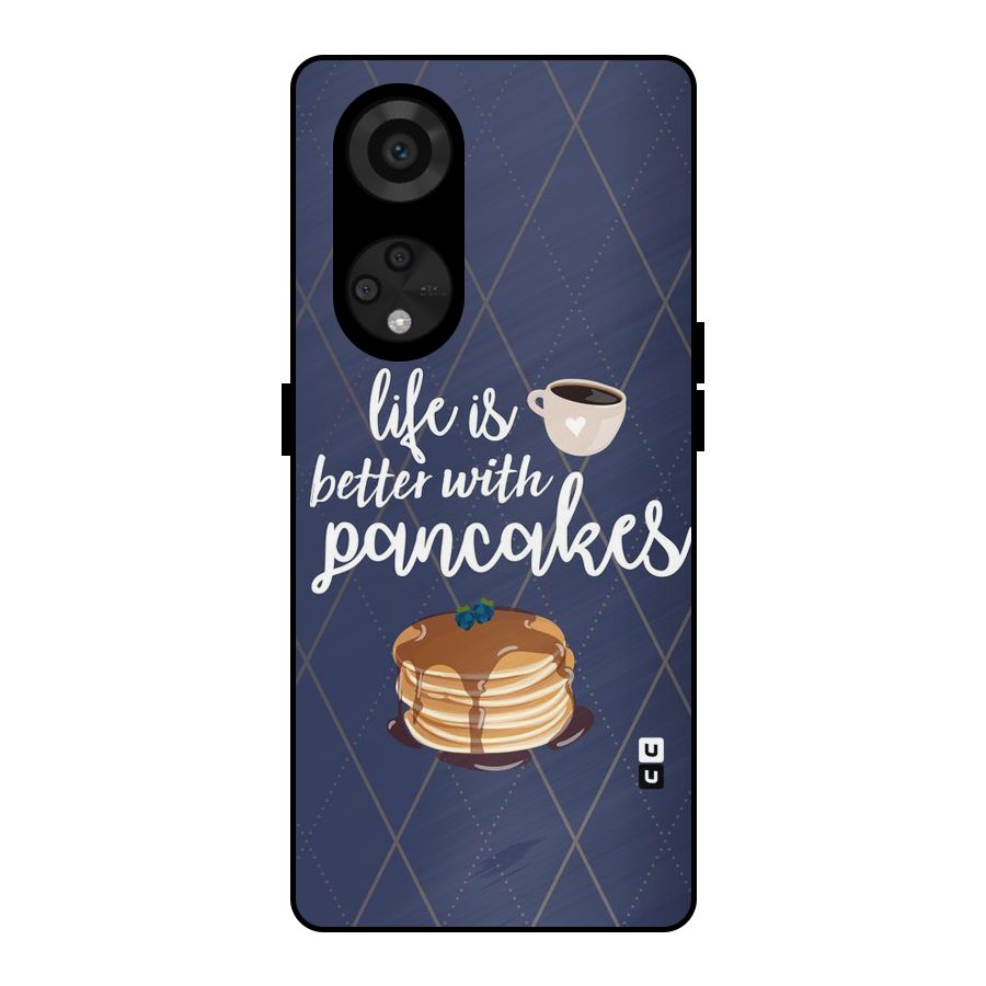 Pancake Life Metal Back Case for Reno8 T 5G