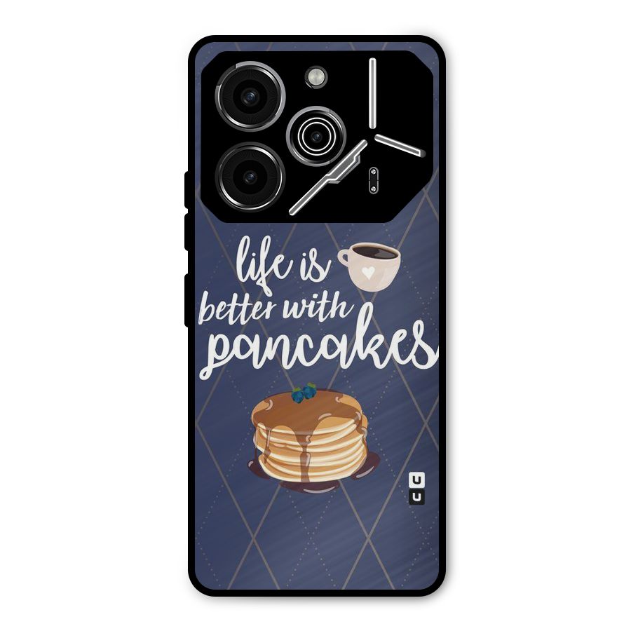 Pancake Life Metal Back Case for Tecno Pova 6 Pro