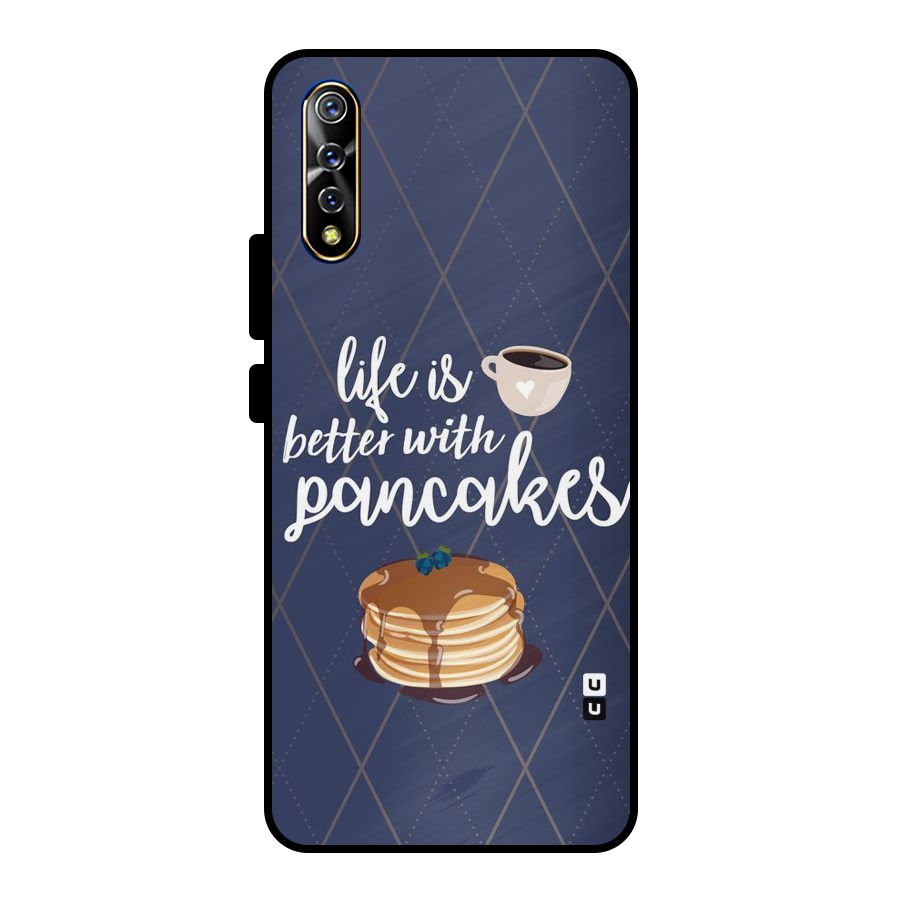 Pancake Life Metal Back Case for Vivo S1