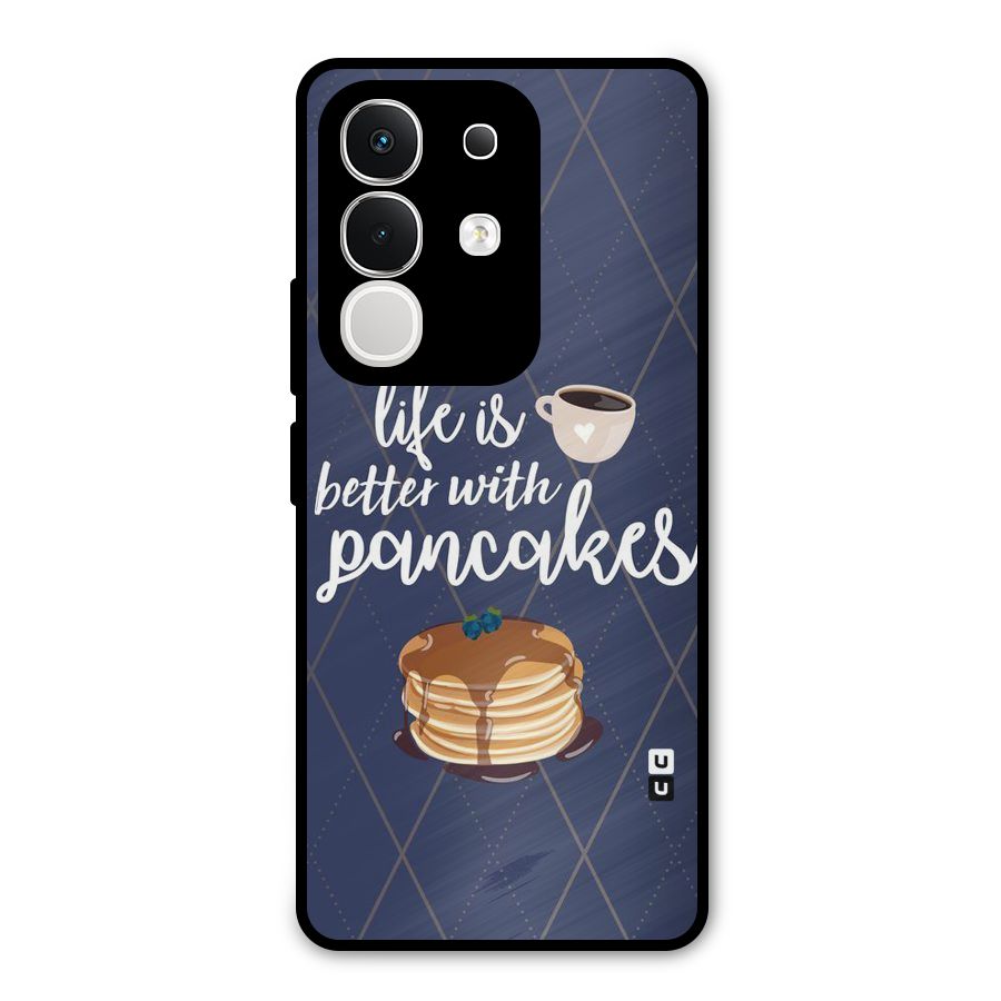 Pancake Life Metal Back Case for Vivo T4x