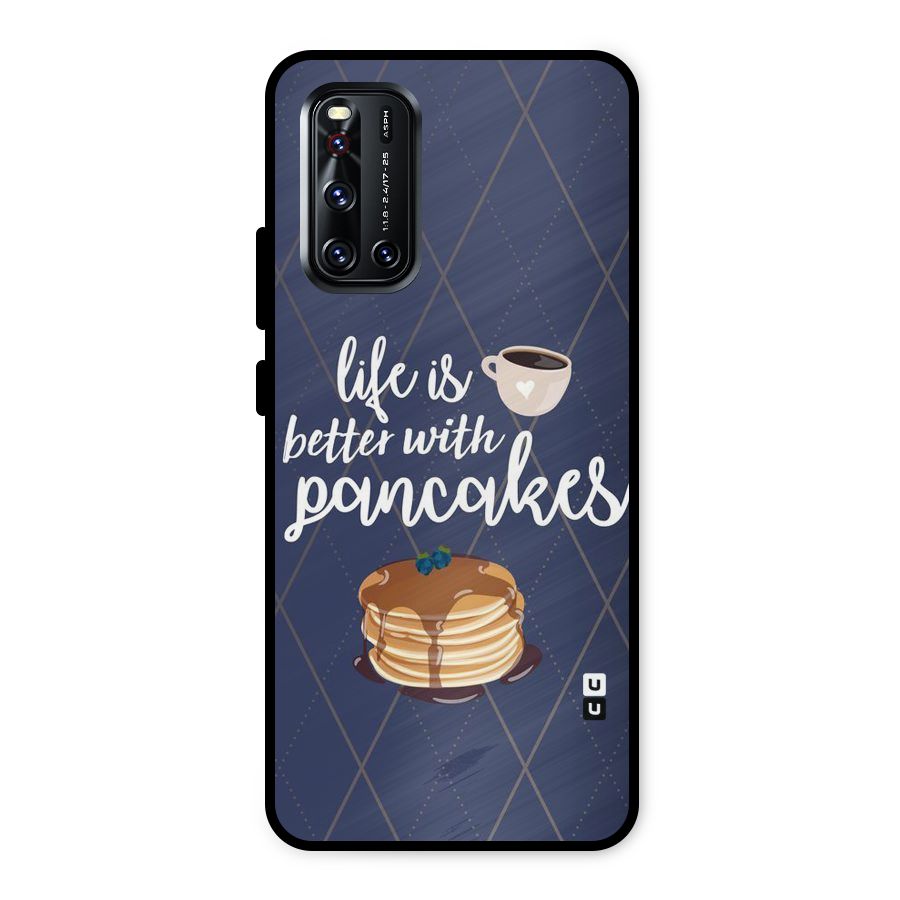 Pancake Life Metal Back Case for Vivo V19
