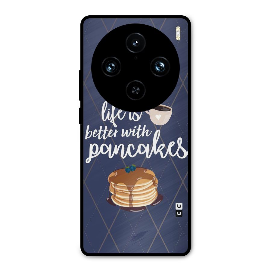Pancake Life Metal Back Case for Vivo X100 Pro
