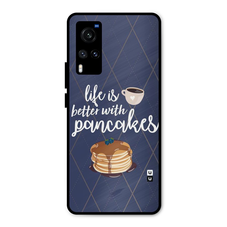Pancake Life Metal Back Case for Vivo X60