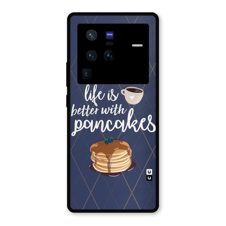 Pancake Life Metal Back Case for Vivo X80 Pro