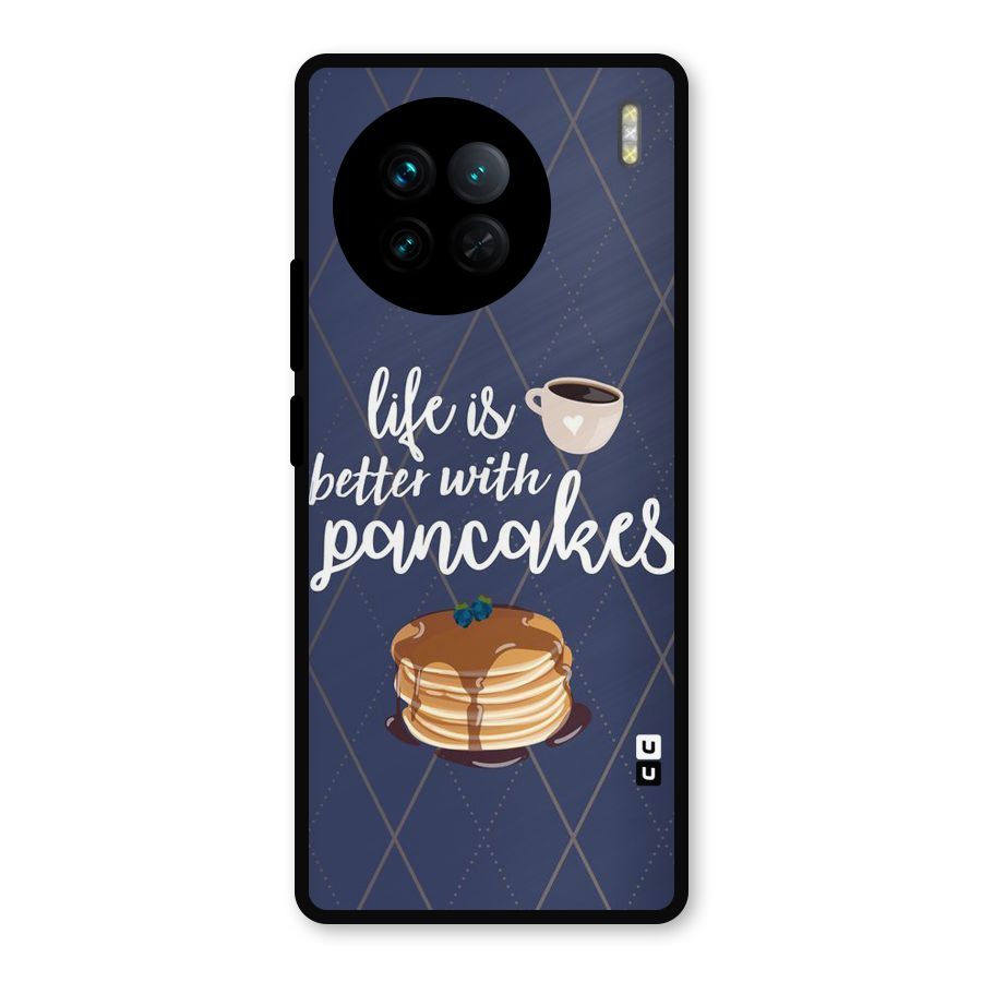 Pancake Life Metal Back Case for Vivo X90