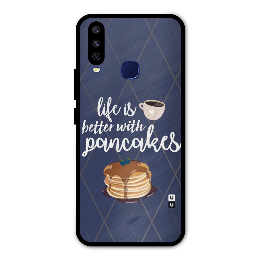 Pancake Life Metal Back Case for Vivo Y15