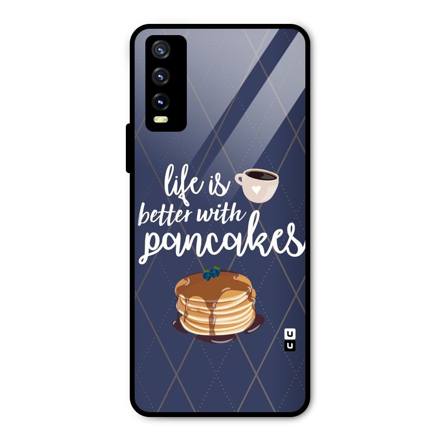 Pancake Life Metal Back Case for Vivo Y20