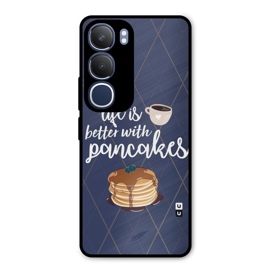 Pancake Life Metal Back Case for Vivo Y29