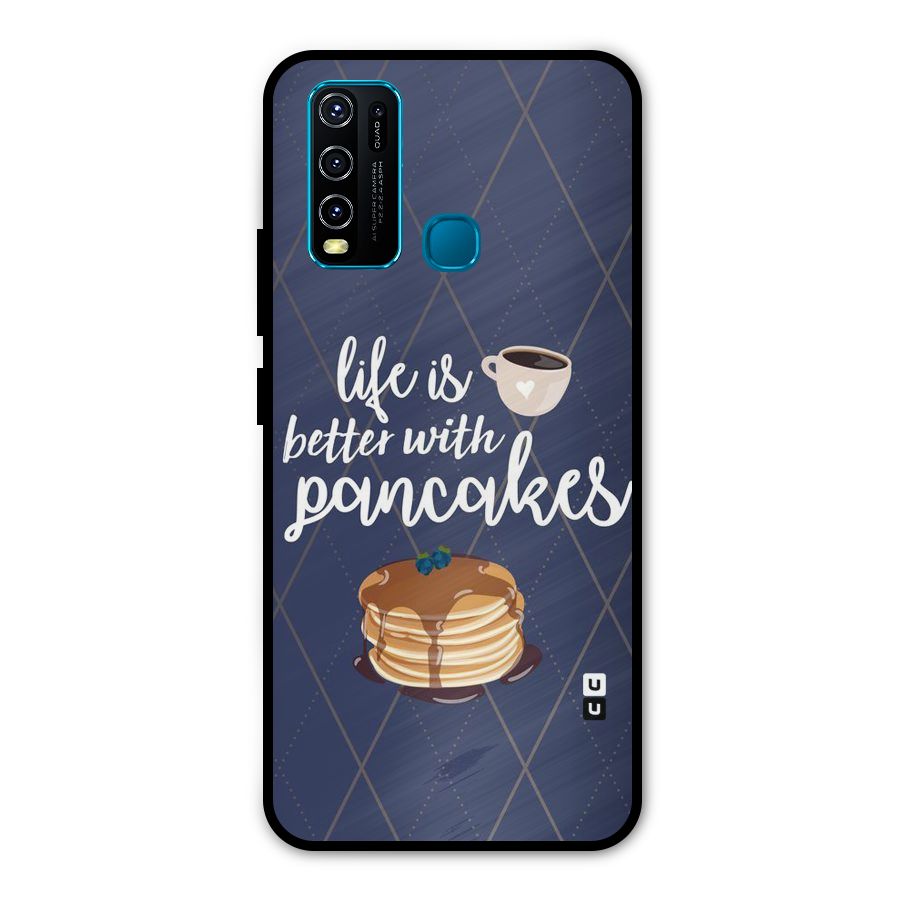 Pancake Life Metal Back Case for Vivo Y50