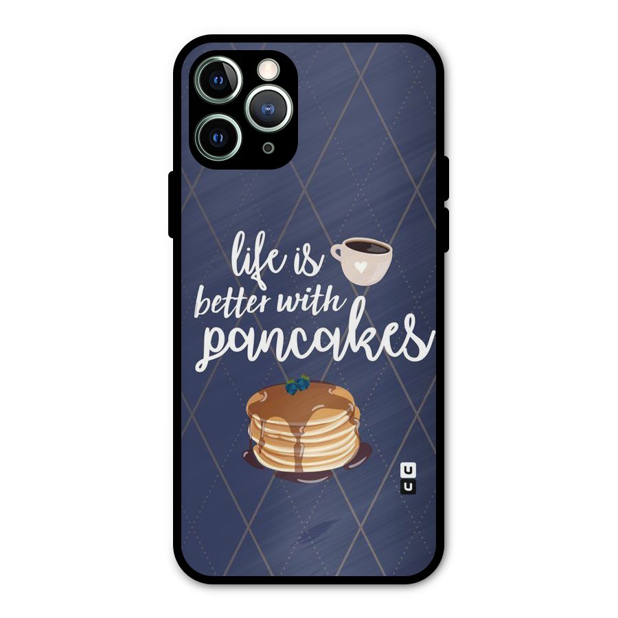 Pancake Life Metal Back Case for iPhone 11 Pro Max