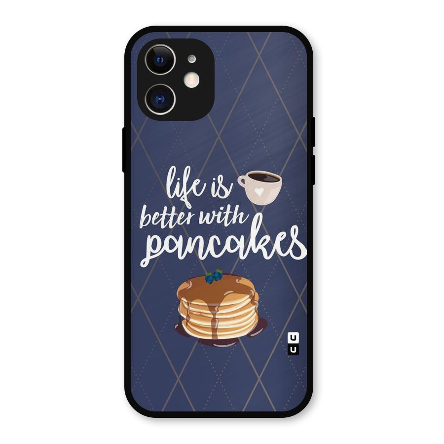 Pancake Life Metal Back Case for iPhone 12