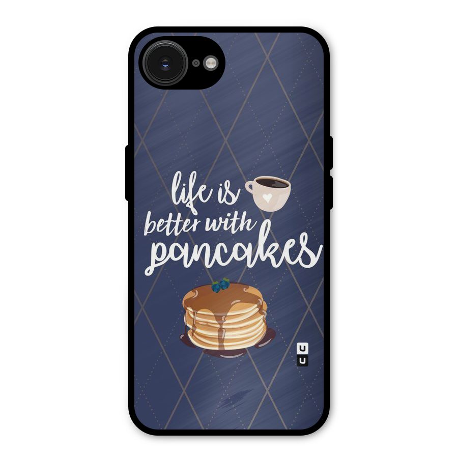 Pancake Life Metal Back Case for iPhone 16e