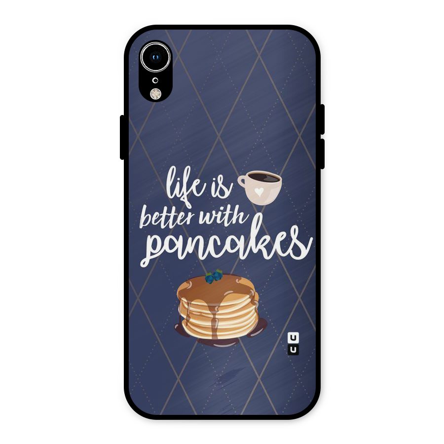Pancake Life Metal Back Case for iPhone XR