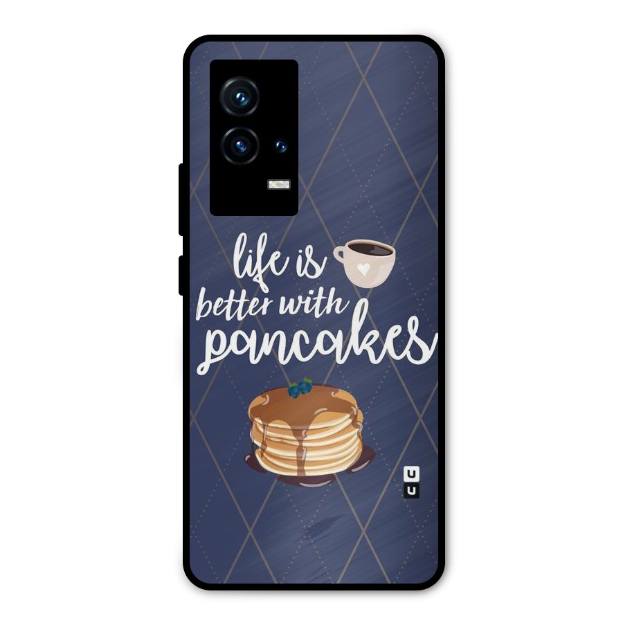 Pancake Life Metal Back Case for iQOO 9 5G