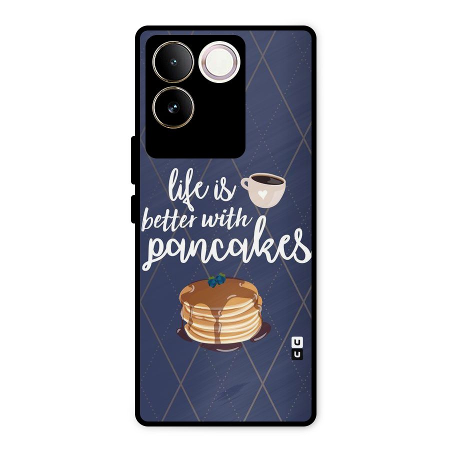 Pancake Life Metal Back Case for iQOO Z7 Pro