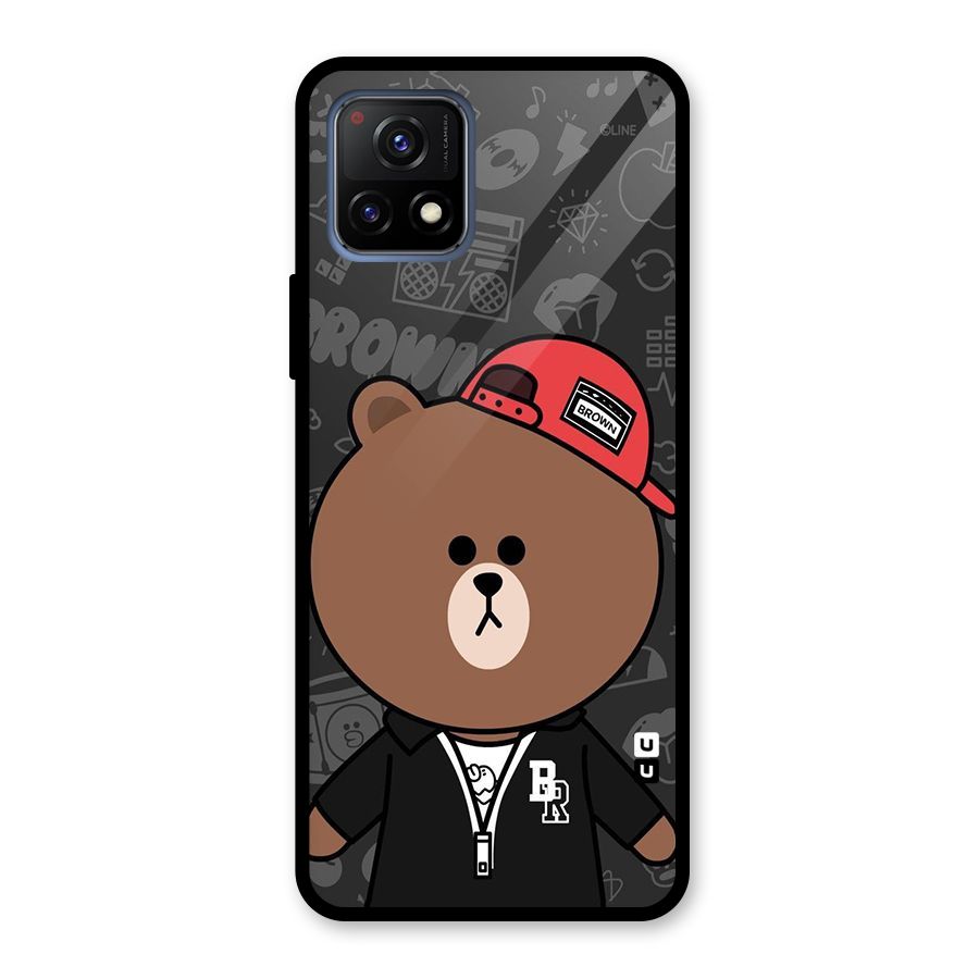 Panda Brown Glass Back Case for Vivo Y72 5G