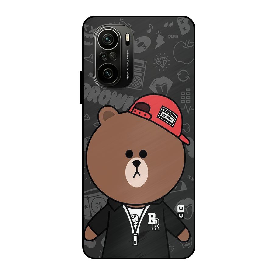 Panda Brown Metal Back Case for Mi 11X Pro