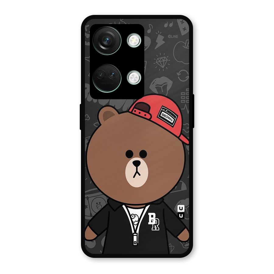Panda Brown Metal Back Case for OnePlus Nord 3
