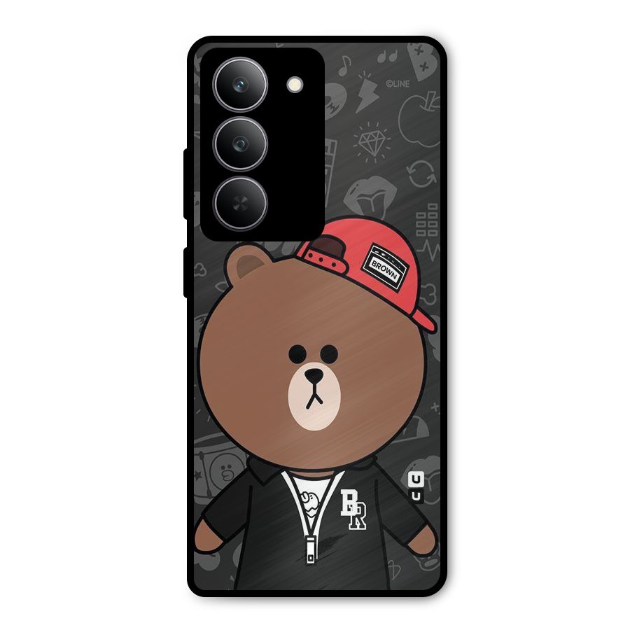 Panda Brown Metal Back Case for Realme P3x