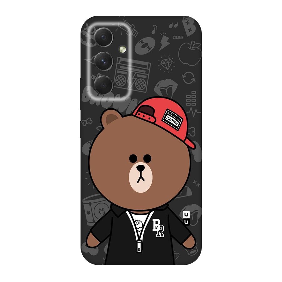 Panda Brown Original Polycarbonate Back Case for Galaxy A54