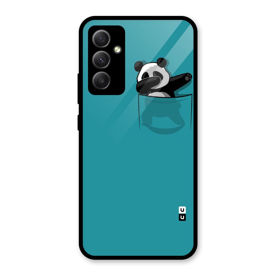 Panda Dabbing Away Glass Back Case for Galaxy A34