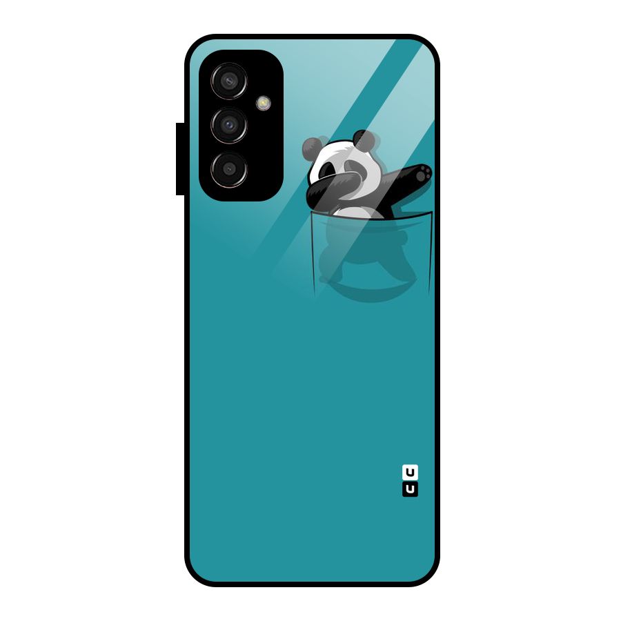 Panda Dabbing Away Glass Back Case for Galaxy F13
