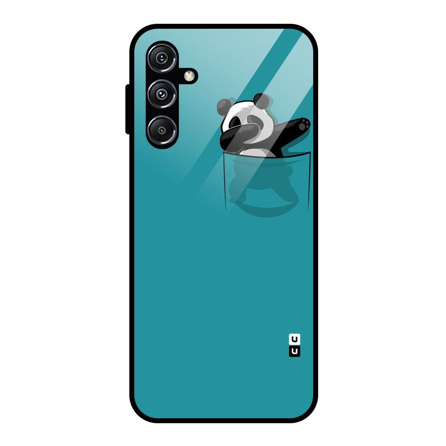 Panda Dabbing Away Glass Back Case for Galaxy M34 5G