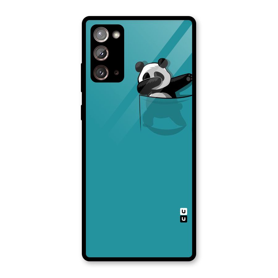 Panda Dabbing Away Glass Back Case for Galaxy Note 20