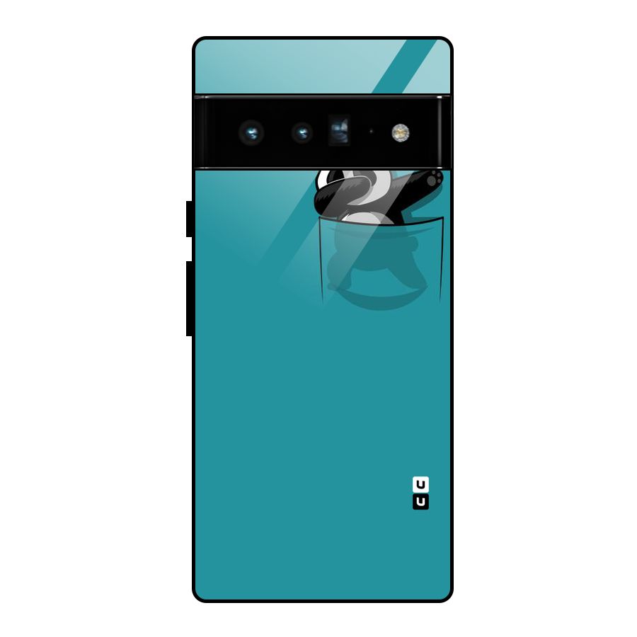 Panda Dabbing Away Glass Back Case for Google Pixel 6 Pro