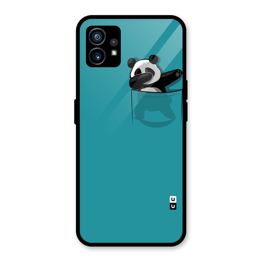 Panda Dabbing Away Glass Back Case for Nothing Phone 1