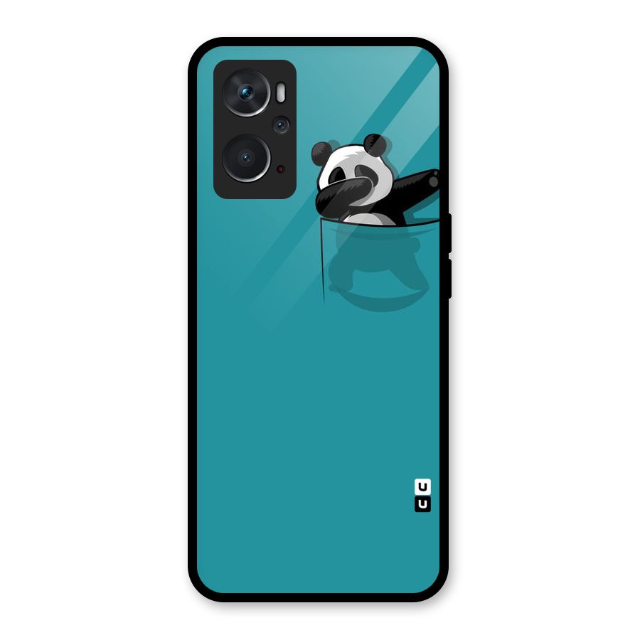 Panda Dabbing Away Glass Back Case for Oppo K10 4G