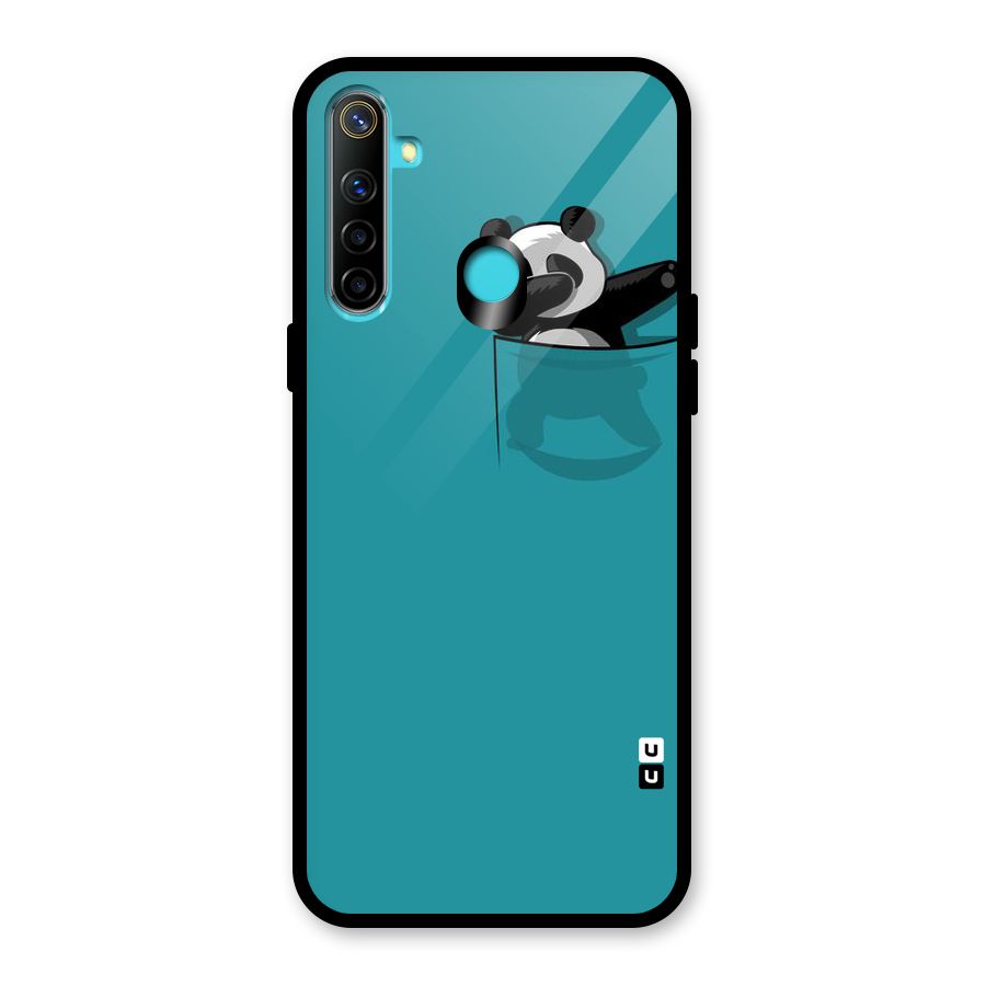Panda Dabbing Away Glass Back Case for Realme 5i