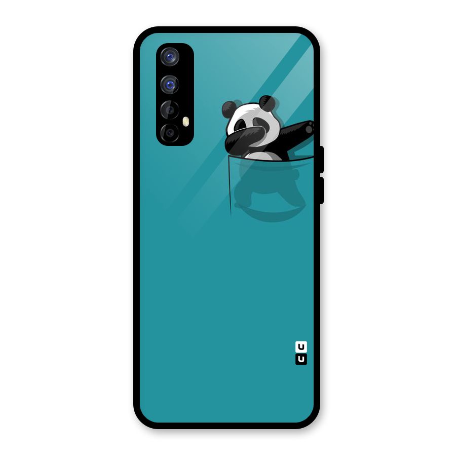 Panda Dabbing Away Glass Back Case for Realme 7