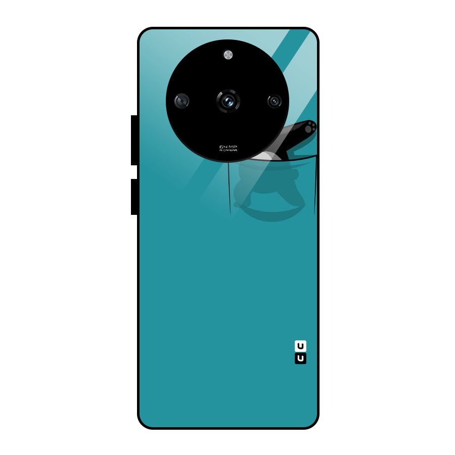 Panda Dabbing Away Glass Back Case for Realme Narzo 60 5G