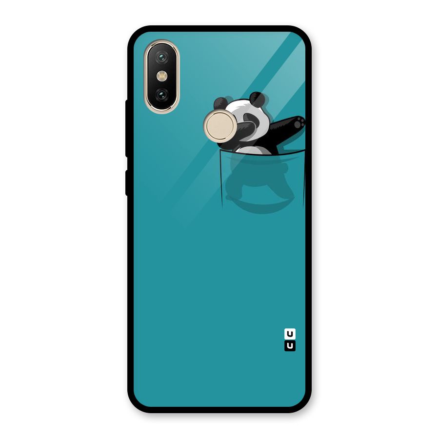 Panda Dabbing Away Glass Back Case for Redmi A2