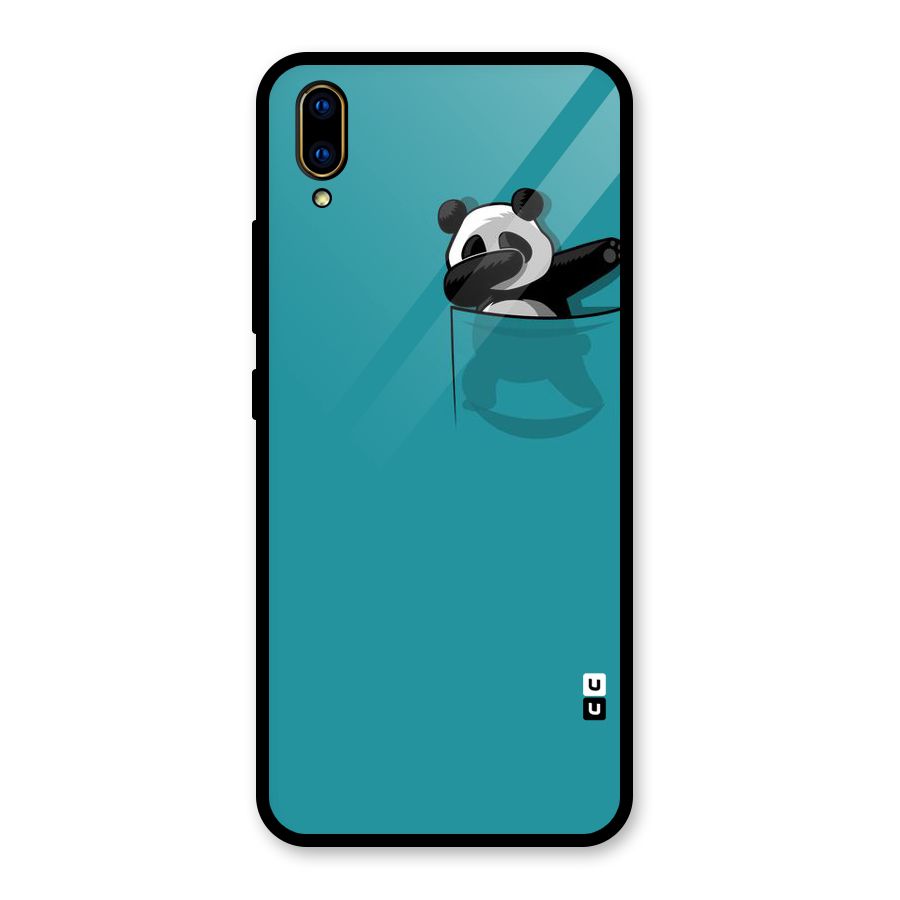 Panda Dabbing Away Glass Back Case for Vivo V11 Pro