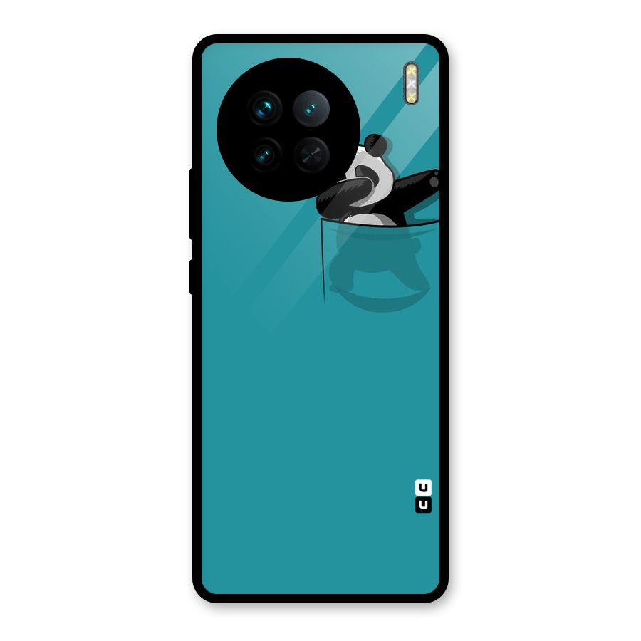 Panda Dabbing Away Glass Back Case for Vivo X90