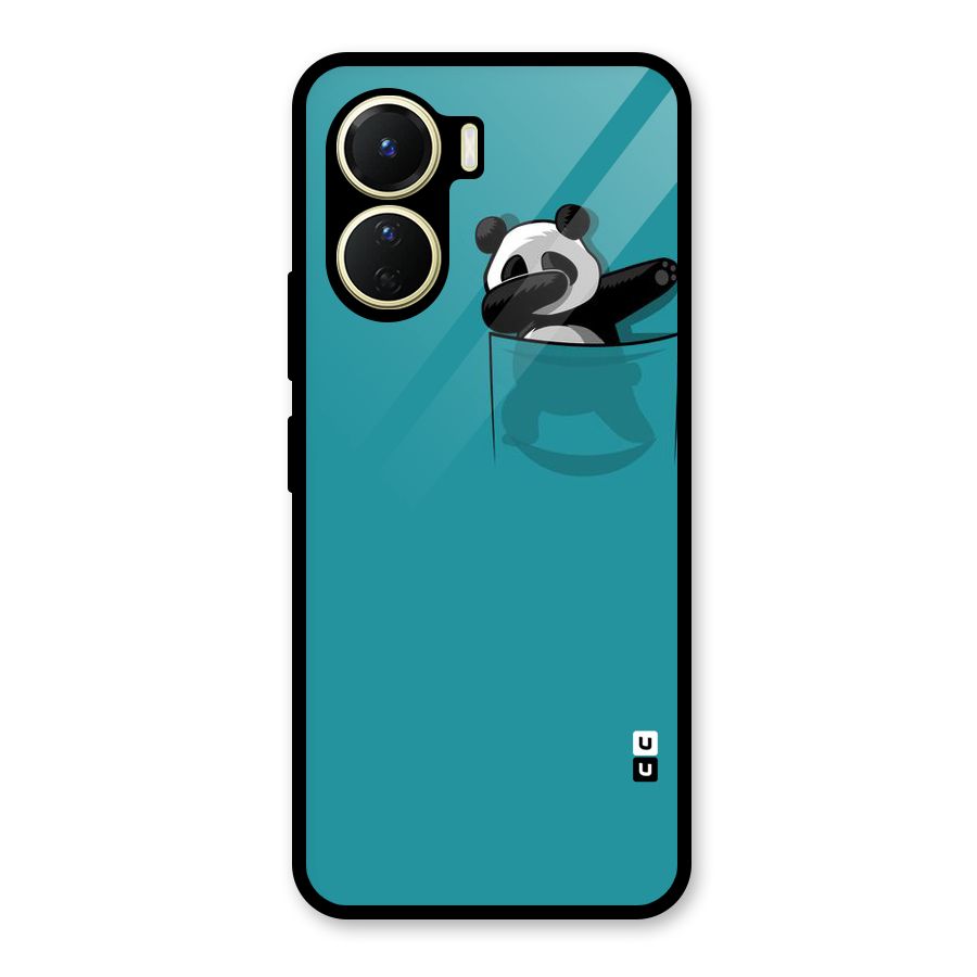 Panda Dabbing Away Glass Back Case for Vivo Y16