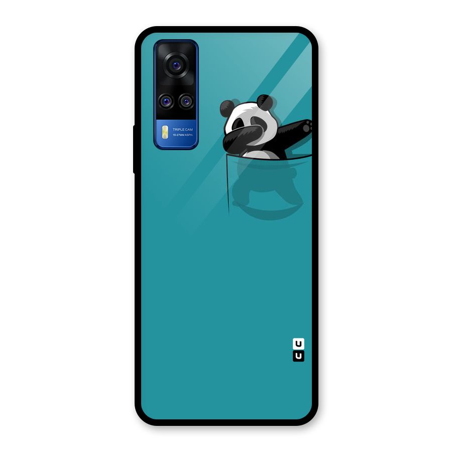 Panda Dabbing Away Glass Back Case for Vivo Y31