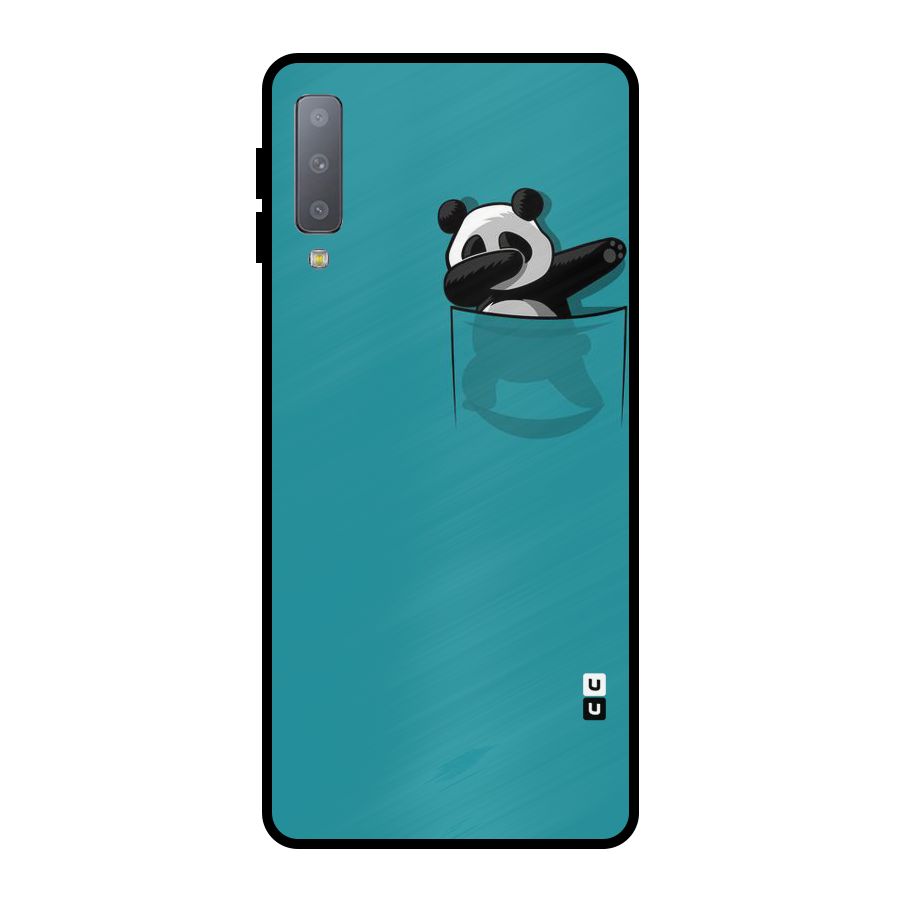 Panda Dabbing Away Metal Back Case for Galaxy A7 (2018)