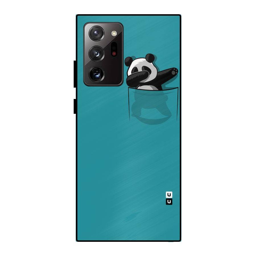 Panda Dabbing Away Metal Back Case for Galaxy Note 20 Ultra