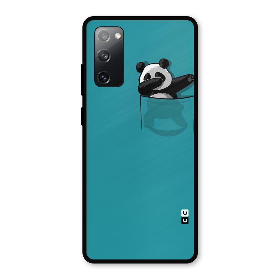 Panda Dabbing Away Metal Back Case for Galaxy S20 FE 5G