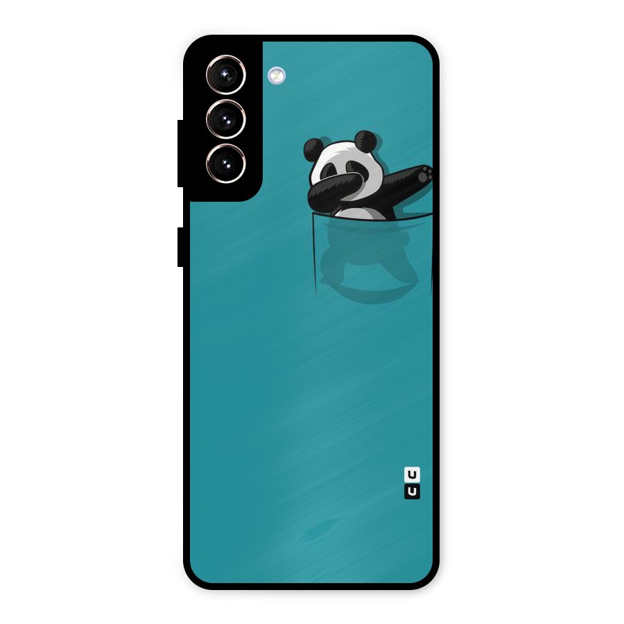 Panda Dabbing Away Metal Back Case for Galaxy S21 Plus