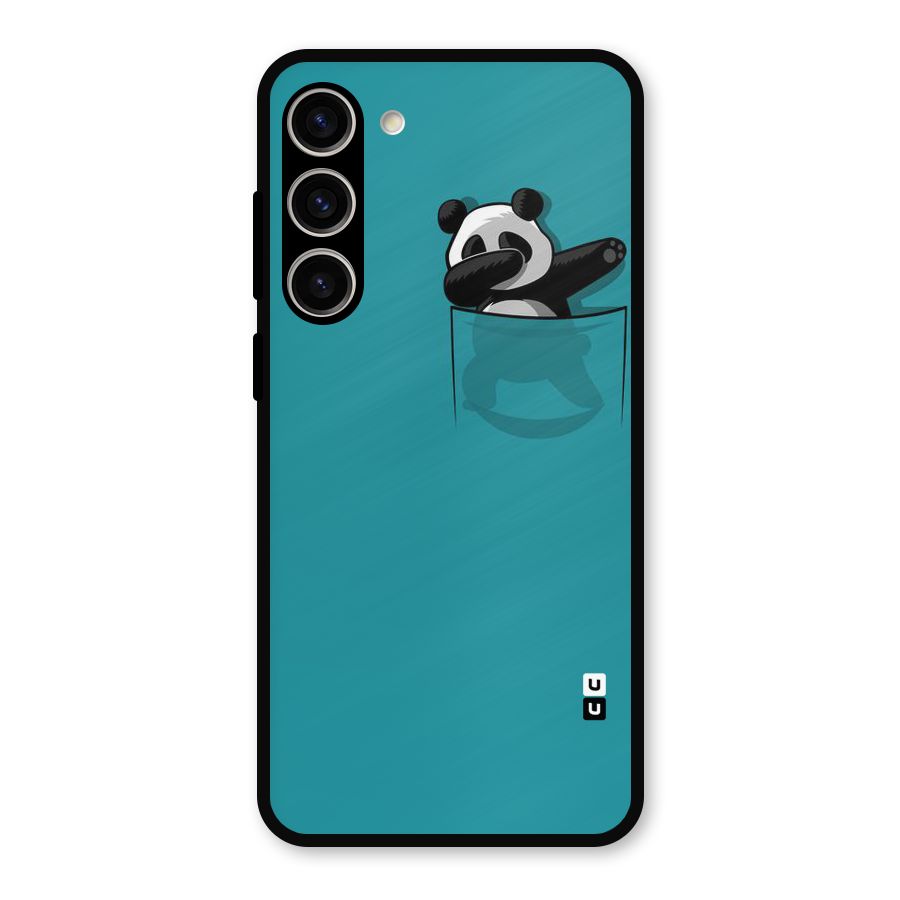 Panda Dabbing Away Metal Back Case for Galaxy S23 Plus