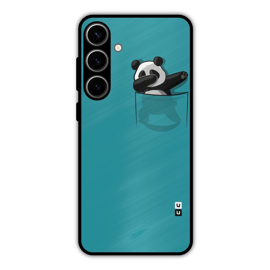 Panda Dabbing Away Metal Back Case for Galaxy S24 Plus