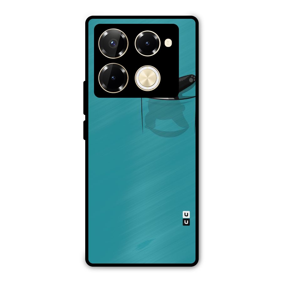 Panda Dabbing Away Metal Back Case for Infinix Note 40 Pro Plus