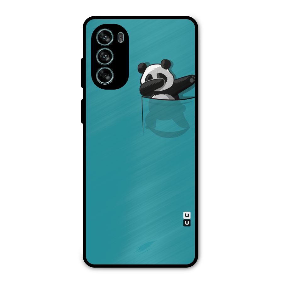 Panda Dabbing Away Metal Back Case for Moto G62