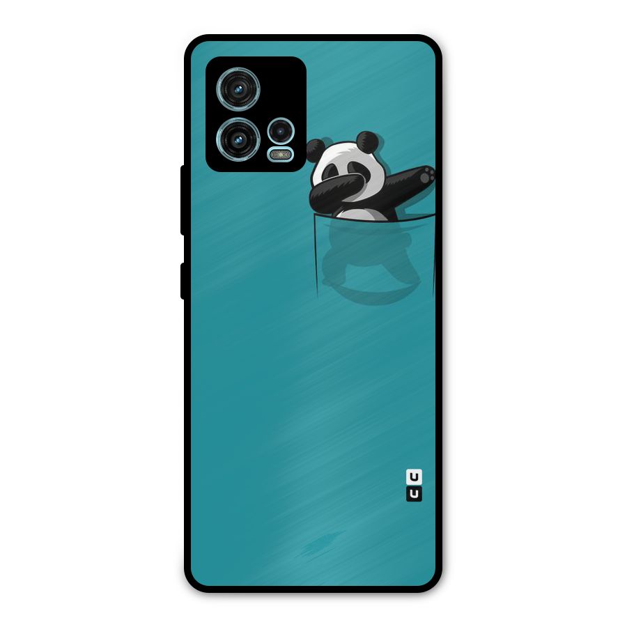 Panda Dabbing Away Metal Back Case for Moto G72
